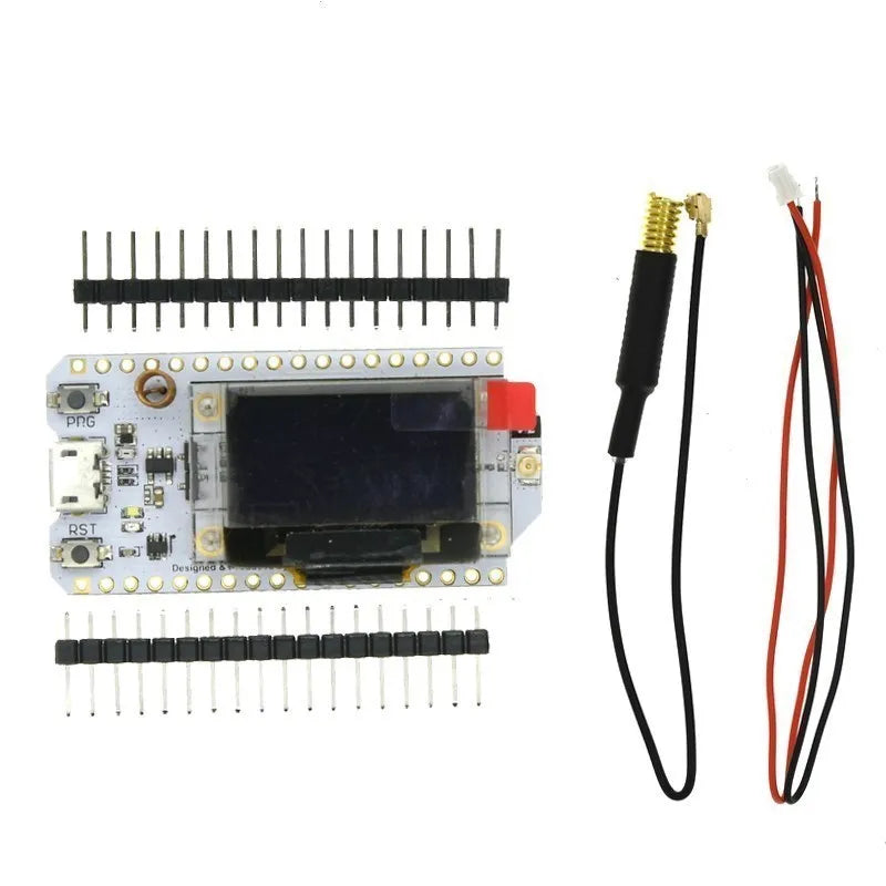 1PCS 433-510 LoRa Blue Oled Wifi SX1276 Module IOT Development Board With Antenna For ESP32  Electronic Diy Kit