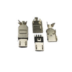 10Pcs USB Connectors Type B/Micro/Mini/USB2.0 Male Female Assembly Adapter DIY Soldering Repair Data Charging Plug Socket