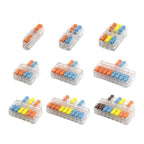 Mini Fast Wire Connectors Universal Compact Lever Nut Crimp Splitter Push-in Electrical Conductors Home Wiring Terminal Block