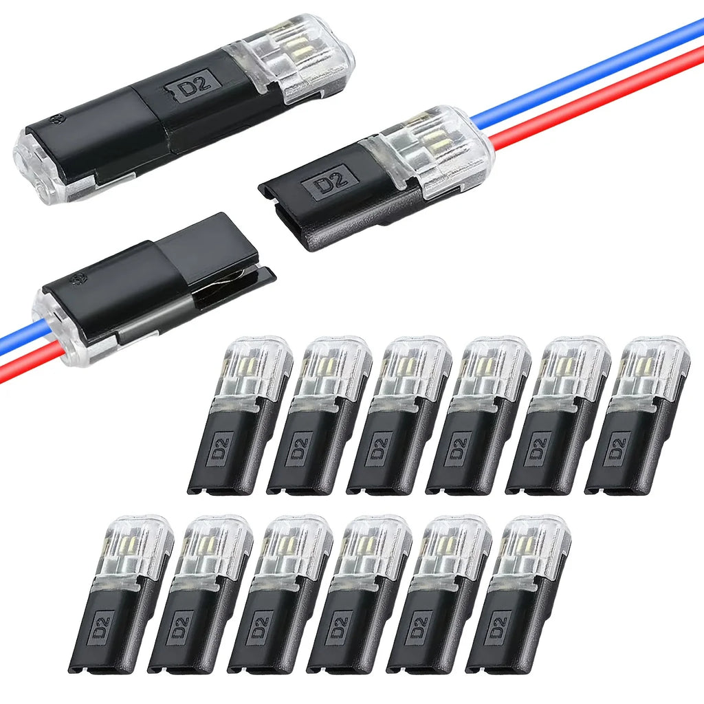 Premium Automotive Wire Connector Detachable Plug, No-Strip Quick Connect, Reliable Durable for Universal Electrical Connections
