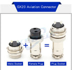 1set GX20 aviation plug and socket connector GX20-2/3/4/5/6/7/8/9/10/12 core connector connector 20mm