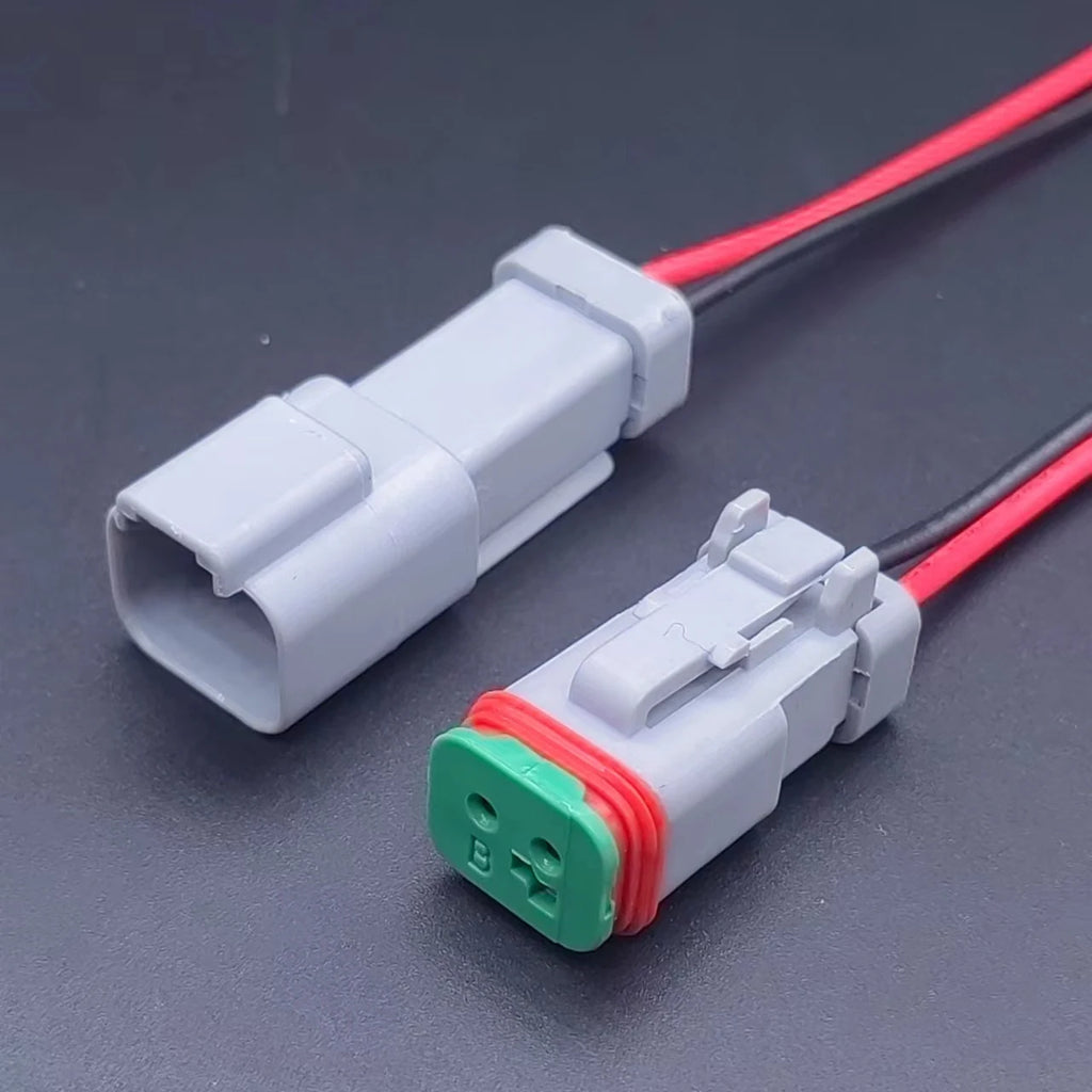 BOX DT Connector 2/3/4/6/8/12 1.5 MM Waterproof Automotive Wire Connector German Kit Male And Female Plug And Socket