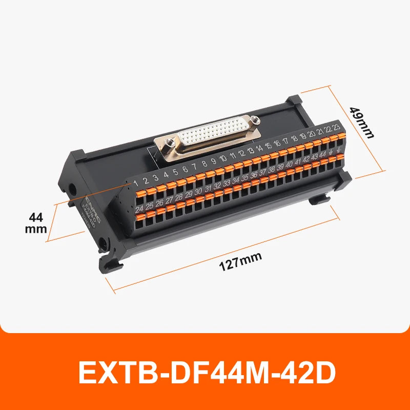 ENMG Direct Insertion 8A 300V DB9 Serial Terminal Block 9 pole 15db25 37 44 50 78 pin male female terminal block rail type D-SUB