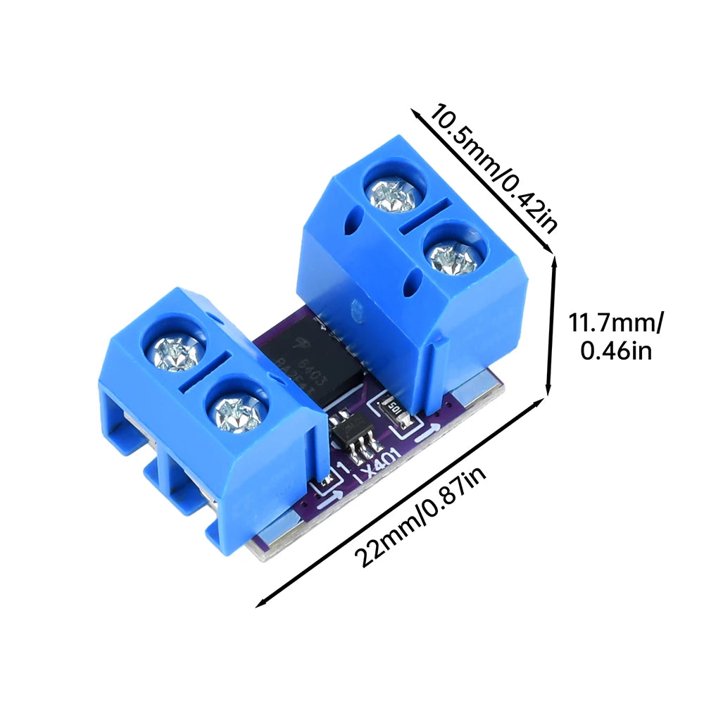 3V-26V 10A Ideal Diode Module Solar Charging Backflow Prevention Low Internal Resistance Analog Rectifier