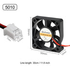 DC Cooling Fan 5V 12V 24V 3010/4010/5015/5010 Dupont Wire Cooler 5015 Turbo Blower Radiator Fans for 3D Printer Cooling