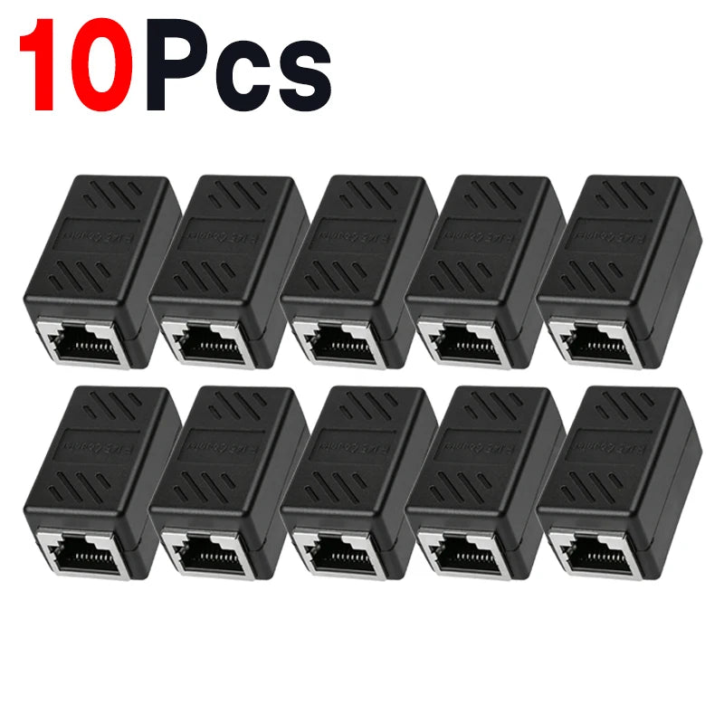RJ45 Coupler Ethernet Cable Connectors Female To Female 1000Mbps High-speed Network Extender Adapters for Cat7/Cat6/Cat5/Cat5e
