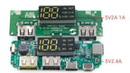 Lithium Battery Charger Board LED Dual USB 5V 2.4A Micro or Type-C USB Mobile Power Bank 18650 Charging Module