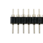 20pcs 1x40P 2.54mm Round Hole Male Tin Gold Female Pin Header Single Row 0.1" Breakable PCB IC Crystal Transistor Socket