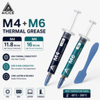 AICICE M4 M6 Performance Thermal Grease 11.8‑16W/mK Non‑Conductive Silicone Paste 1.5/4/8g For CPU GPU Laptop Desktop Heatsink