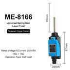 ME-8108 ME-8104 ME-8107 ME-8111 ME-8112 ME-8166-8169 Limit Switch Rotary Adjustable Roller Lever Arm Travel Switch AC250V NO NC
