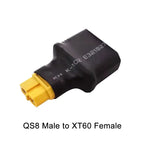 QS8 to XT60 XT90 Integrated Plug Adapter QS8 Male to Female Electric Lithium Battery Model Aircraft XT30 T-type Connector