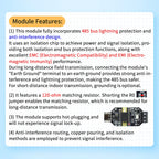 CH343P module 6Mbps USB to RS485 Isolated Converter Industrial Grade Type-C Interface 16KV Isolation Dustproof USB to TTL serial