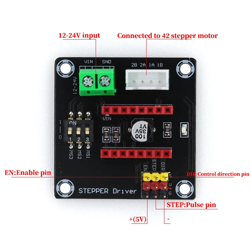 3D Printer Parts StepStick A4988 DRV8825 Stepper Motor Driver With Heat sink Carrier Reprap RAMPS 1.4