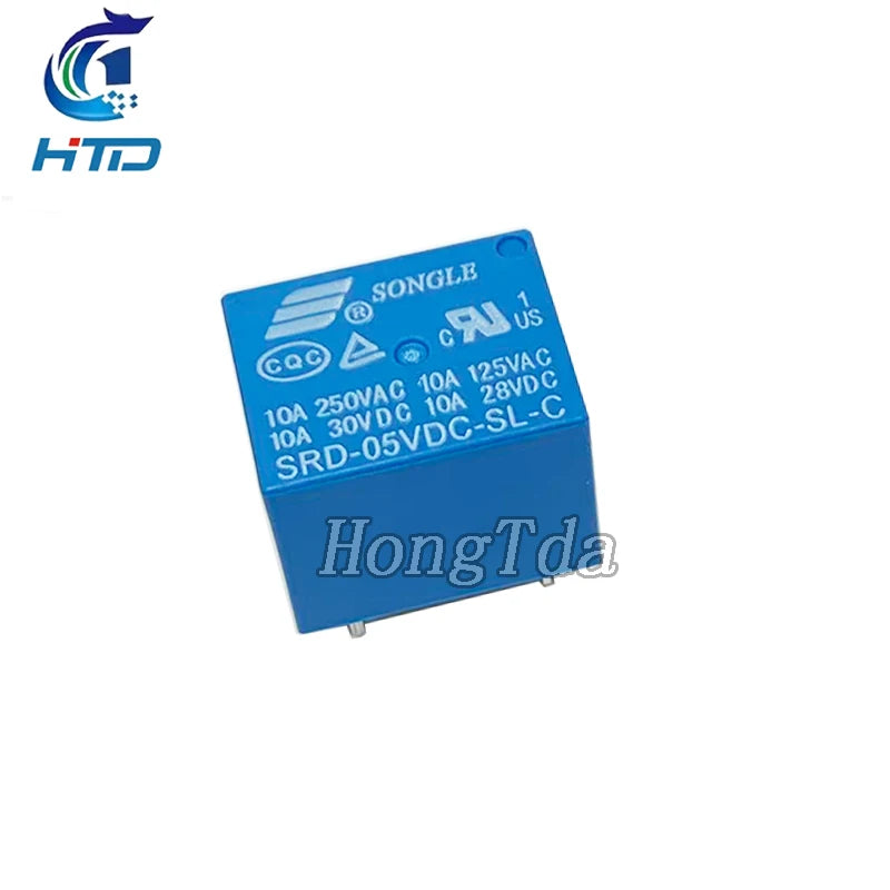 100PCS SRD-05VDC-SL-C SRD-12VDC-SL-C SRD-24VDC-SL-C SRD -03V 05V 06V 09V 12V 24V 48V DC Relays 10A 250VAC 5PIN T73 A box of 100