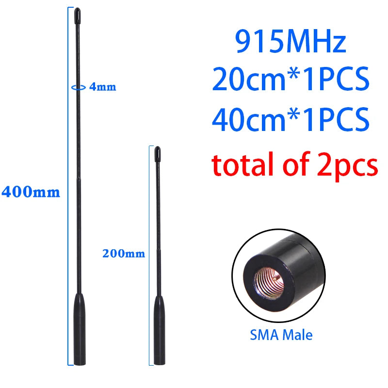 Support Custom 2PCS LoRa Module Antenna for Meshtastic 868MHz 915MHz Soft Antenna Omni High-Gain Whip Antenna SMA Head Connector
