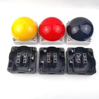 Large Mushroom Head Emergency Stop Button Switch, Waterproof Momentary or Self Locking Push Button for Machine Control