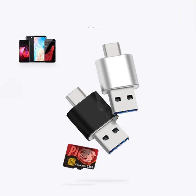 USB 2.0 Type C Card Reader SD TF MicroSD Card Reader Type C OTG Adapter For Huawei Xiaomi Android Phone PC