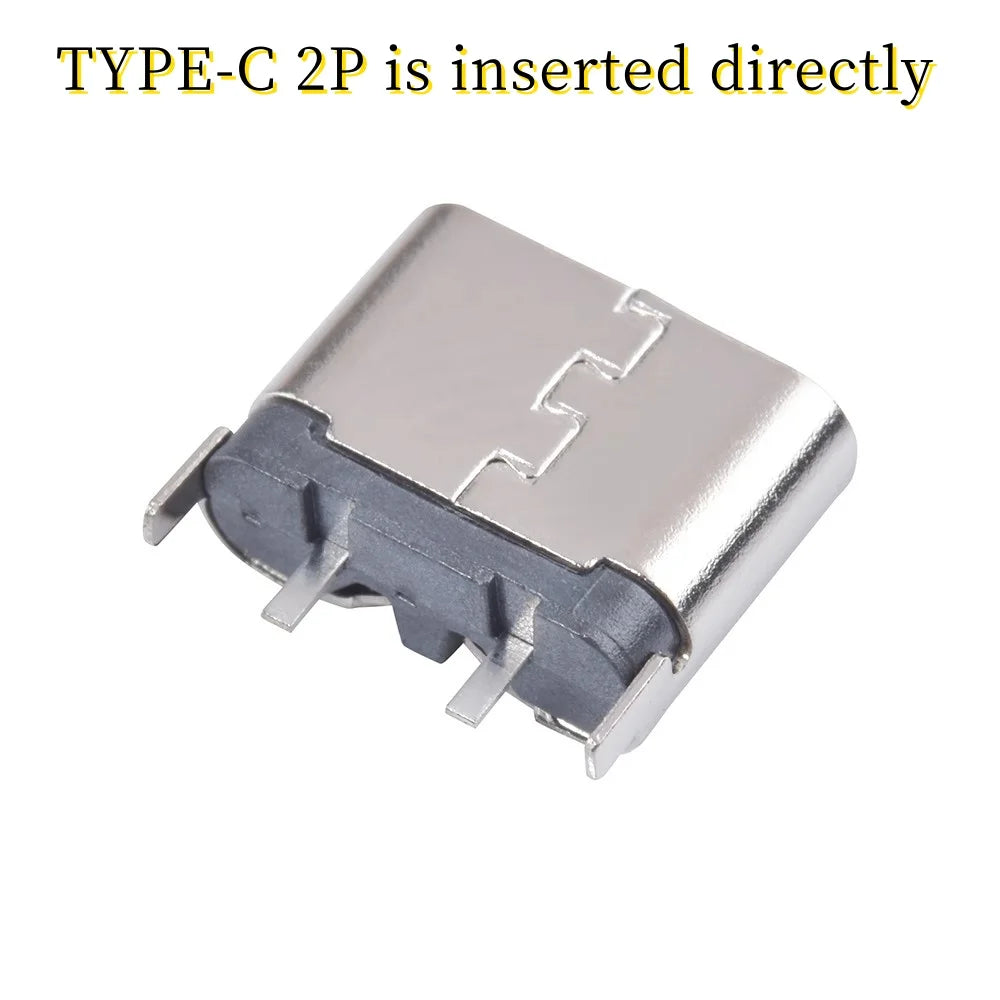 USB Connector Type C Female Charging Port Jack 2/4/6/16 Pin Type-C Socket PCB Soldering SMD SMT DIY Repair Type C Adapter