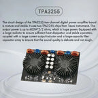 TPA3255 Digital Power Amplifier Audio Board Class D 2.0 Sound Amplifiers Stereo Home Audio Amp 600Wx2