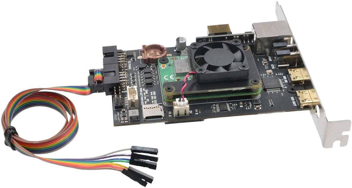 VoltSSupTronics Raspberry Pi Based IPKVM PCI Card KVM Over IP PIKVM X655 - POE HDMI Pass-through