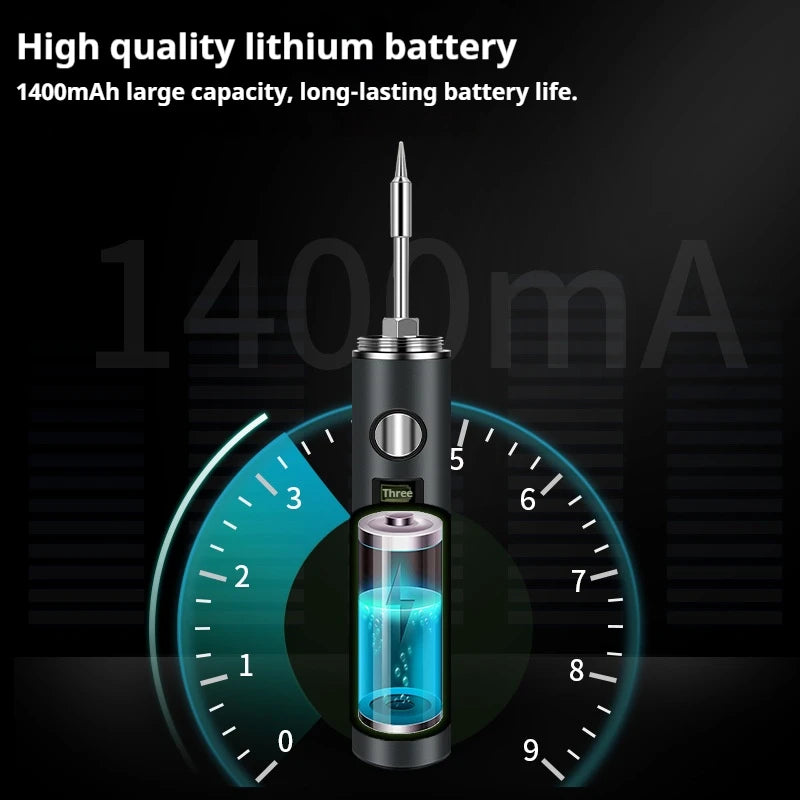 Canoyu radio soldering iron usb charging intelligent digital display portable household repair soldering iron welding pen