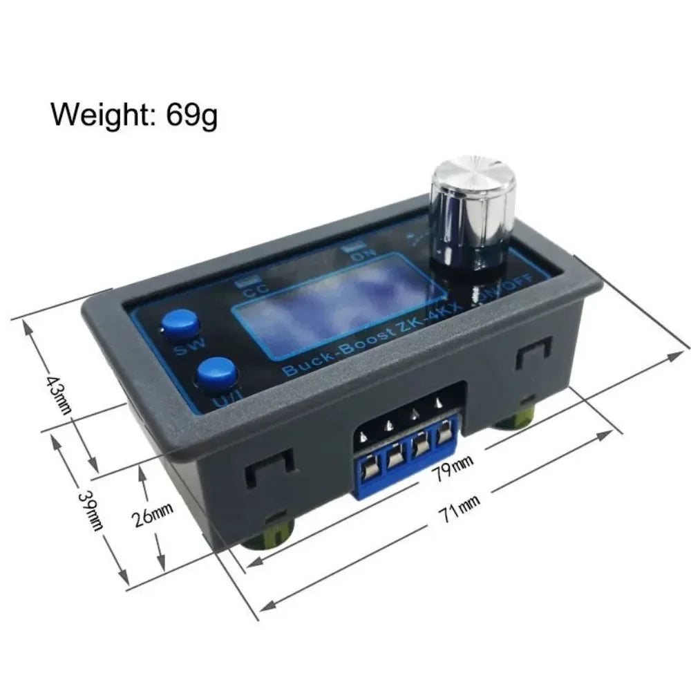 ZK-4KX DC DC Buck Boost Converter CC CV 0.5-30V 4A 5V 6V 12V 24V Power Module Adjustable Regulated laboratory power supply