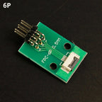1pcs 4P-- 80P 0.5mm Pitch Connector SMT Adapter to 2.54mm 1.00 Inch Hole FPC FFC Cable Welded Board + Double Row Straight Pin