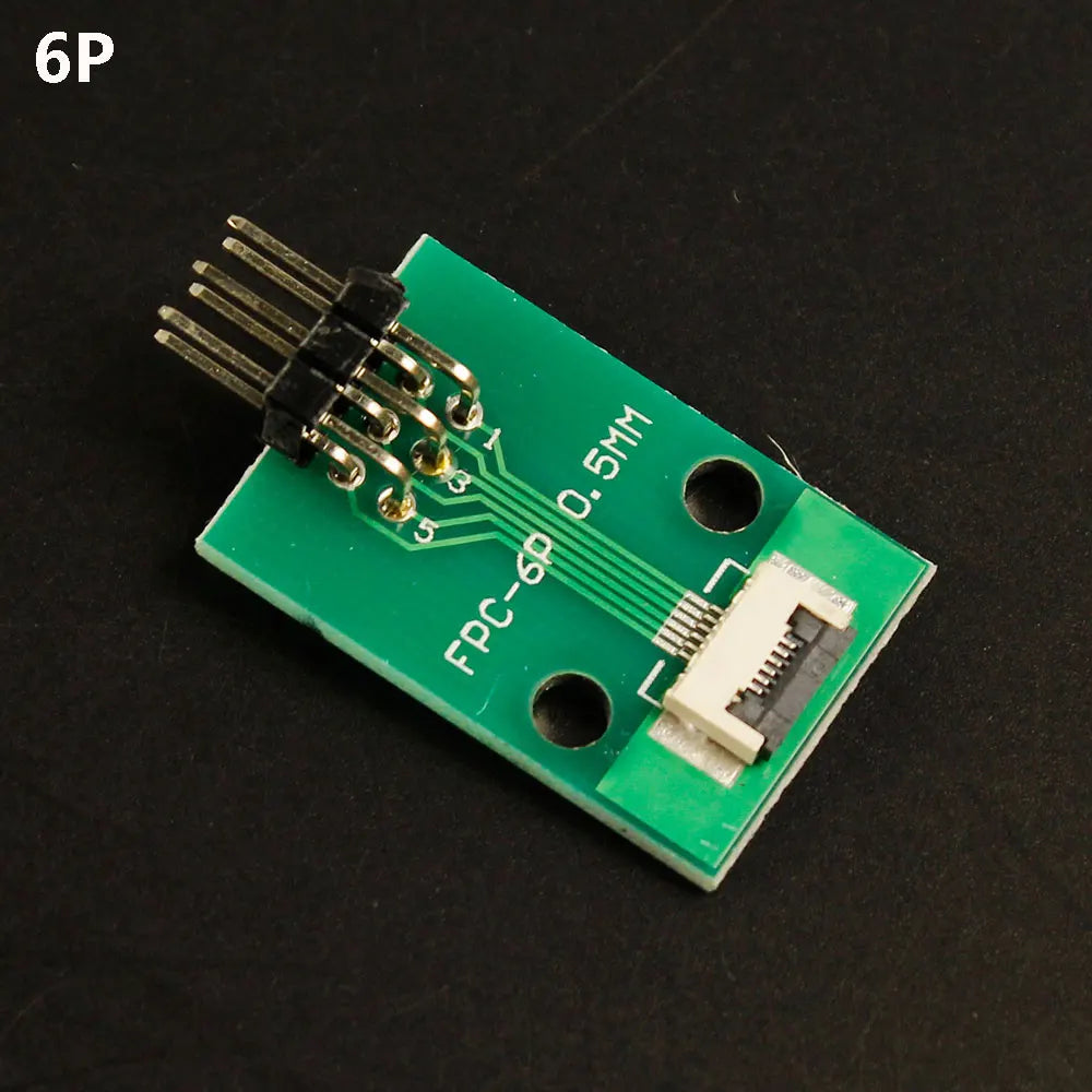 1pcs 4P-- 80P 0.5mm Pitch Connector SMT Adapter to 2.54mm 1.00 Inch Hole FPC FFC Cable Welded Board + Double Row Straight Pin