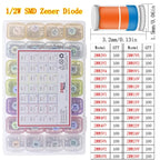 DIP SMD Zener Diode TVS Diodes Fast Switching Schottky Diode Assorted Kit DIY Mix Electronic set