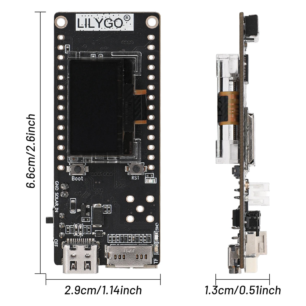 LILYGO T3S3 V1.3 ESP32-S3 LoRa Meshtastic SX1262 Dev Board LoRa 2.4G Module 433/868/915MHz WiFi Bluetooth Wireless GPS