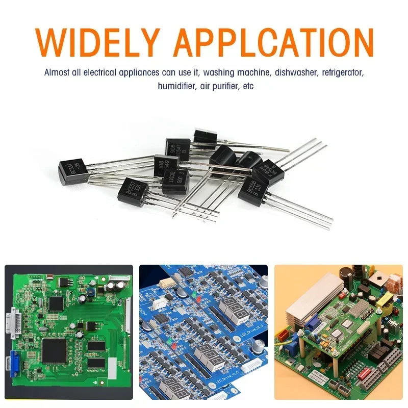 200PCS TO-92 NPN PNP Transistor Assorted Set BC327 BC337 BC517 BC547 BC548 BC549 BC550 BC556 BC557 BC558 Transistors Kit