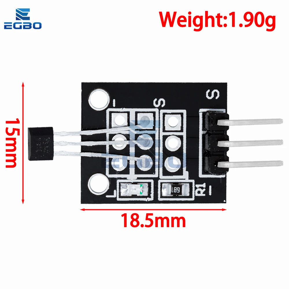1PCS~20PCS EGBO KY-003 A3144 Standard Hall Magnetic Sensor Module Works  Boards
