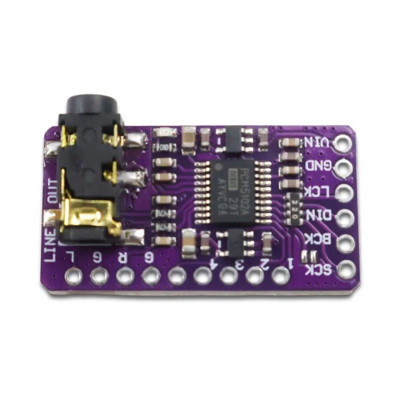 GY-PCM5102 I2S Player Module Interface DAC Decoder For Raspberry Pi PHAT Format Board Digital PCM5102 Audio Board ESP32 DIY