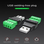 Type A USB Connector USB Plug USB 2.0 Adapter Connector Jack Type-A 4-pin Male/Female Plug 4 pin 4 Pin Screw Terminal Plug