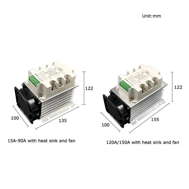 Single-Phase Fully Isolated AC Voltage Regulating Module SCR Power Regulator Solid State Relay Heater Temperature Adjustment