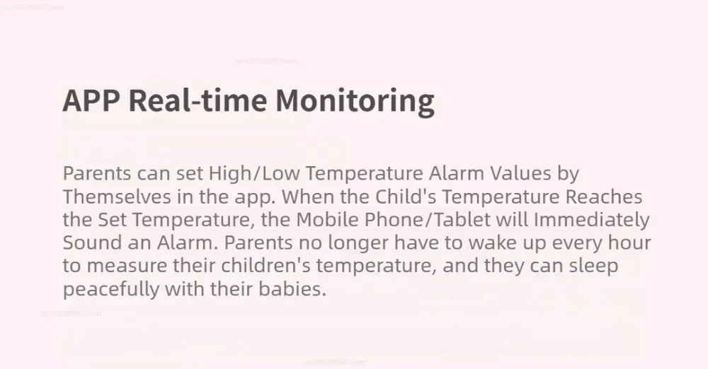 Miaomiaoce Digital Baby Smart Thermometer Accurate Measurement Constant Monitor High Temperature Alarm Smart Home Devices