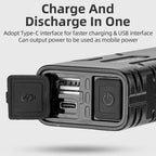 ROCKBROS Bicycle Light  2T6 LED 10W 10000 mAh Bike Front Lamp Flashlight Cycling Equipment MTB  Road Bike Flashlight