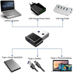 NNBILI 10Pack USB to USB C Adapter USBC Female to USB Male Super Fast Charging and OTG Converter For iPhone Xiaomi Huawei Laptop