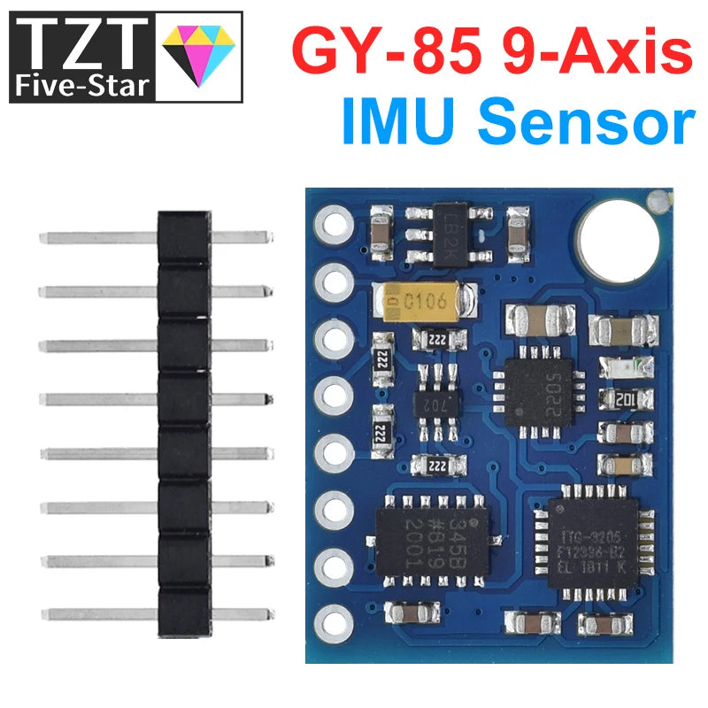 GREATZT GY-85 BMP085 Sensor Modules 9 Axis Sensor Module (ITG3205 +ADXL345 + QMC5883L) ,6DOF 9DOF IMU Sensor