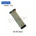 Dupont Wire Jumper Cable M+M F+F M+F 10CM 15CM 20CM 30CM 40CM Breadboard Connecting Wire For Arduino DIY Project