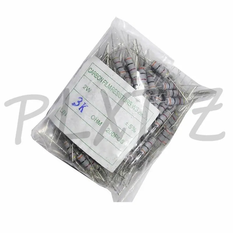 20pcs 2W Metal oxide film Resistor 5% 1R ~ 10M 100R 220R 330R 1K 2.2K 3.3K 4.7K 10K 22K 47K 100K 1M 100 220 330 ohm Carbon Film