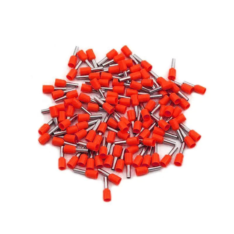 1000PCS Insulated Ferrules Terminal Block E0508 E7508 1008 1508 Cord End Wire Connector Electrical Crimp Terminator Cold Pressed