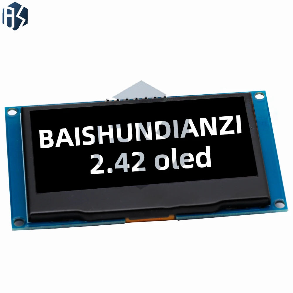 2.42 inch 2.42" OLED Display Module 128x64 LCD HD Screen Module SSD1309 7 Pin SPI/IIC I2C Serial Interface for Arduino UNOR3