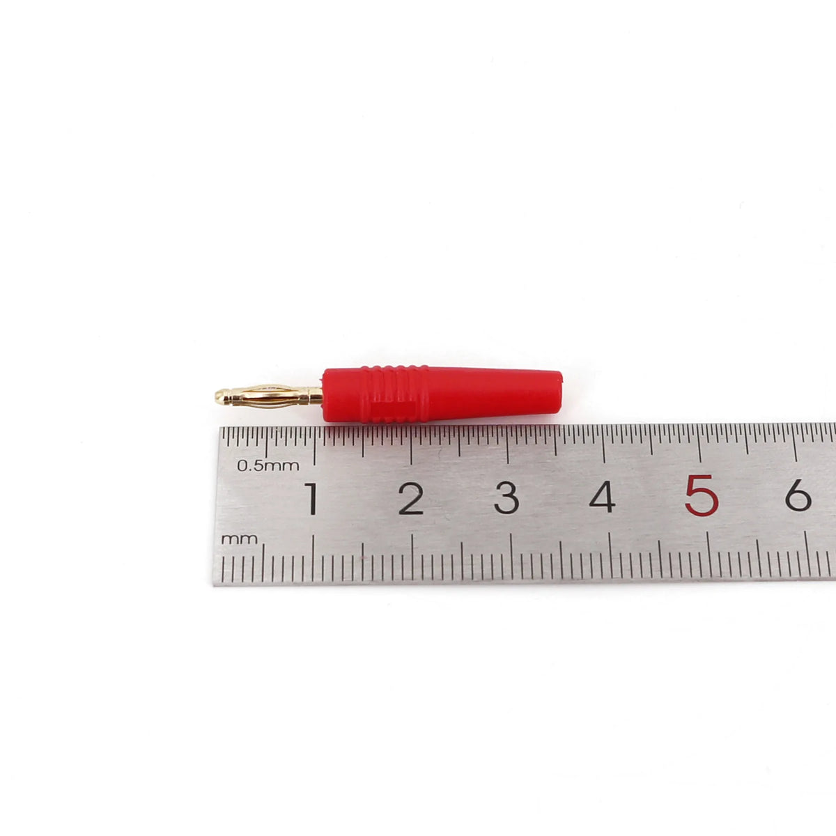 10Pcs Small Size 2mm Brass Gold Plated Male Banana Plug Wire Solder Type Connector