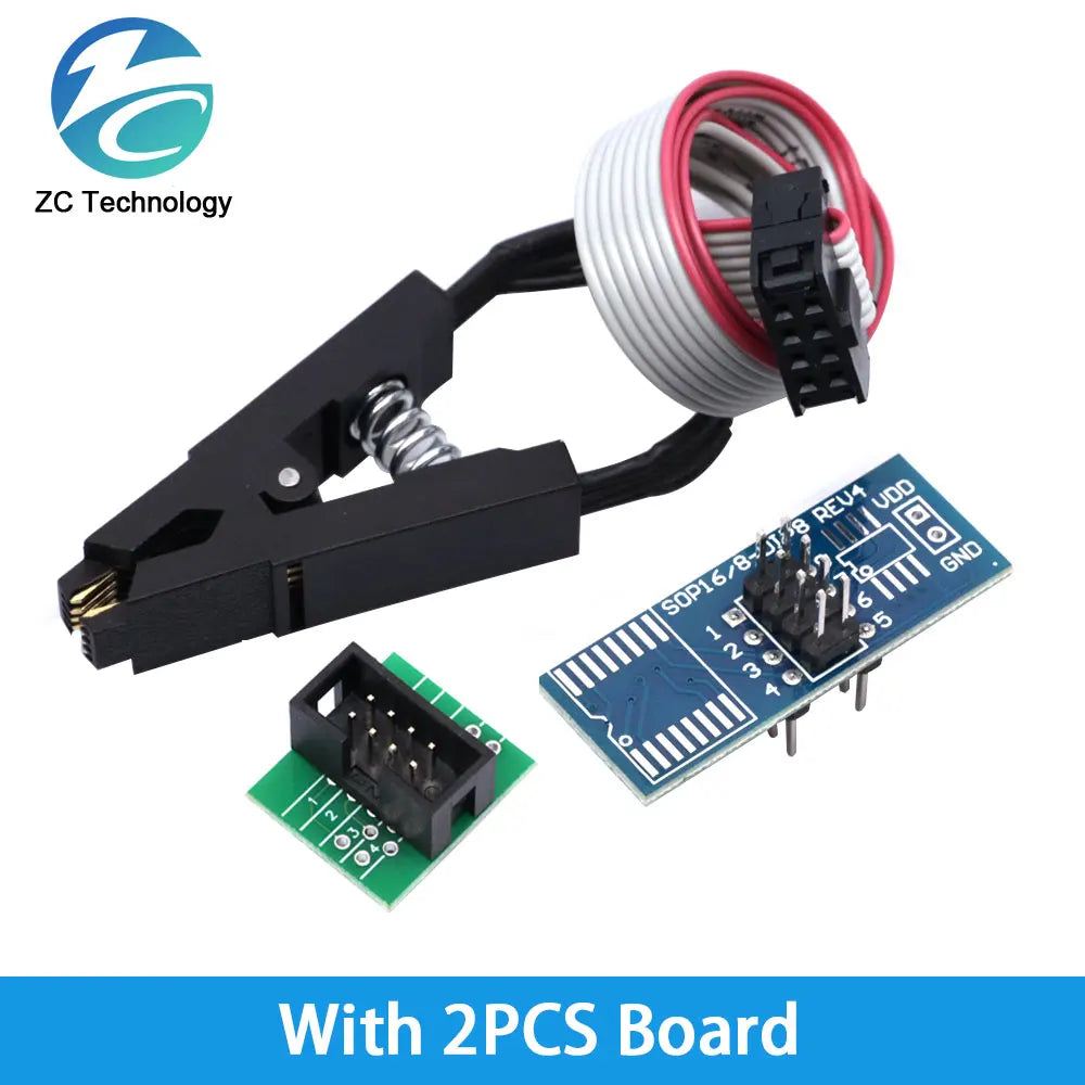 Original CH341 24 25 Series EEPROM Flash BIOS USB Programmer Module + SOIC8 SOP8 Test Clip For EEPROM 93CXX / 25CXX / 24CXX