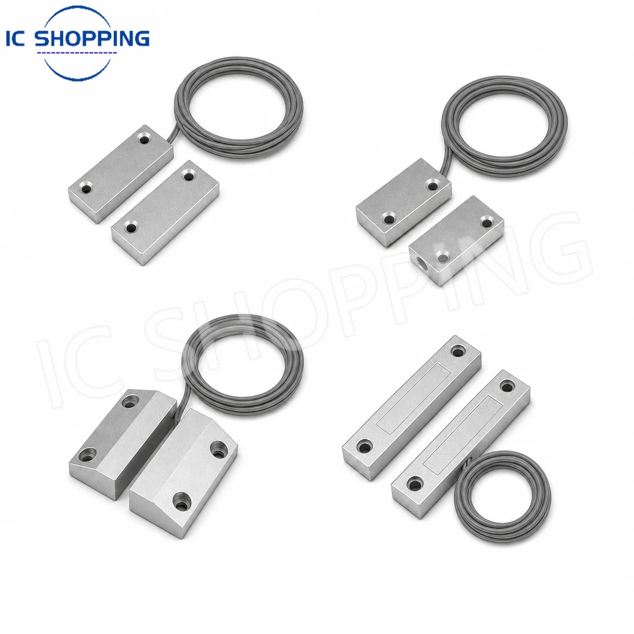 2 Pairs MC-51 MC-52 MC-56 MC-58 Wired Magnetic Door Window Contact Sensor NC NO Reed Switch for Metal Gate Security Alarm System