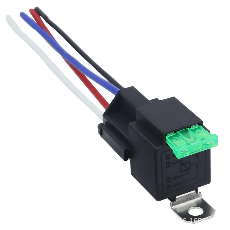 DC 12V/24V 4 Pin 5 Pin 30A Waterproof Automotive Relay With Socket Car Relay Auto Relay  Fuse Coil 1.8W Voltage Relay Vehicle