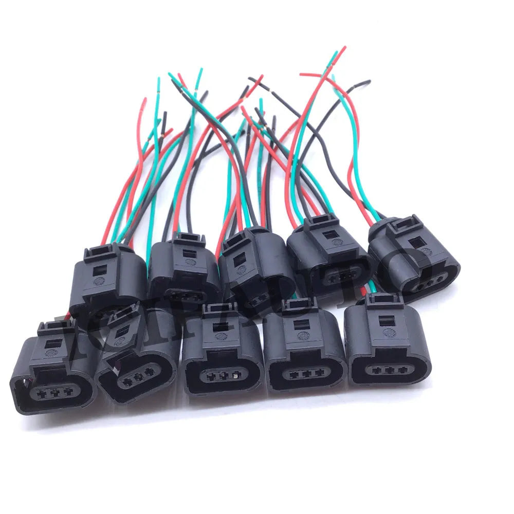 10 X Connector of DPF Diesel Particulate Filter Differential Pressure Sensor for VW Audi 076906051A, 03G906051A, 076906051B