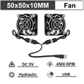 Gdstime 40mm 50mm DC 5V USB 60mm 70mm TV Box Cooling Fan 120mm 140mm Brushless AV Receiver Cooler w 2 in 1 USB Controller Cable