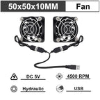 Gdstime 40mm 50mm DC 5V USB 60mm 70mm TV Box Cooling Fan 120mm 140mm Brushless AV Receiver Cooler w 2 in 1 USB Controller Cable